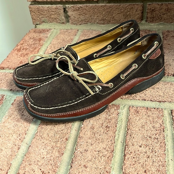 Sperry Shoes - Sperry Top-Sider Women's Suede/Leather Boat Shoe 9710120 F-6 CH08~Brown~Sz 8.5